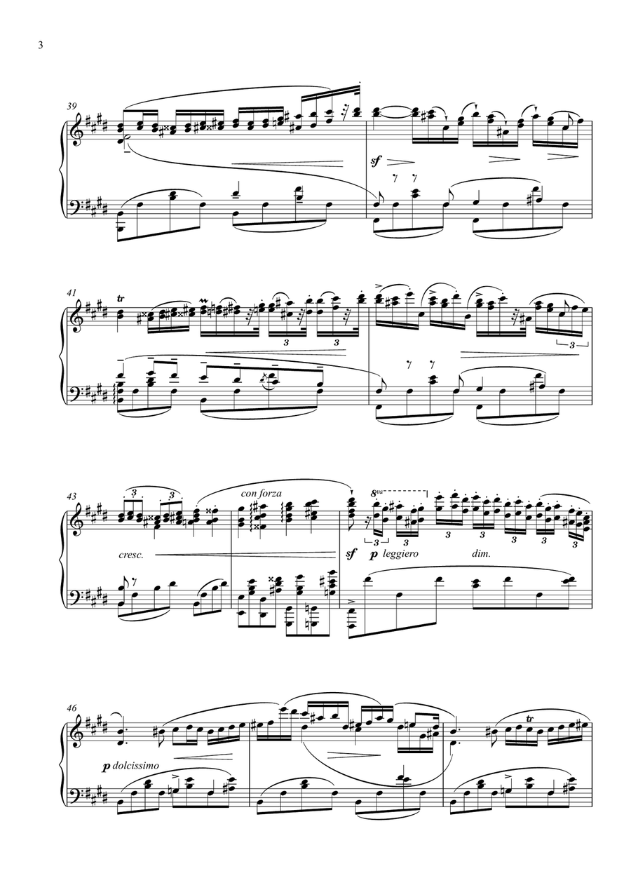 Romance from Chopin's Piano Concerto No. 1 Op 11 Second movement for Solo Piano Chamber Music scores gallery preview page 4