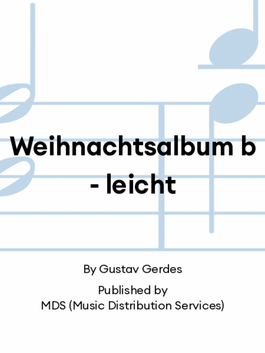 Weihnachtsalbum b - leicht Piano scores gallery preview page 1