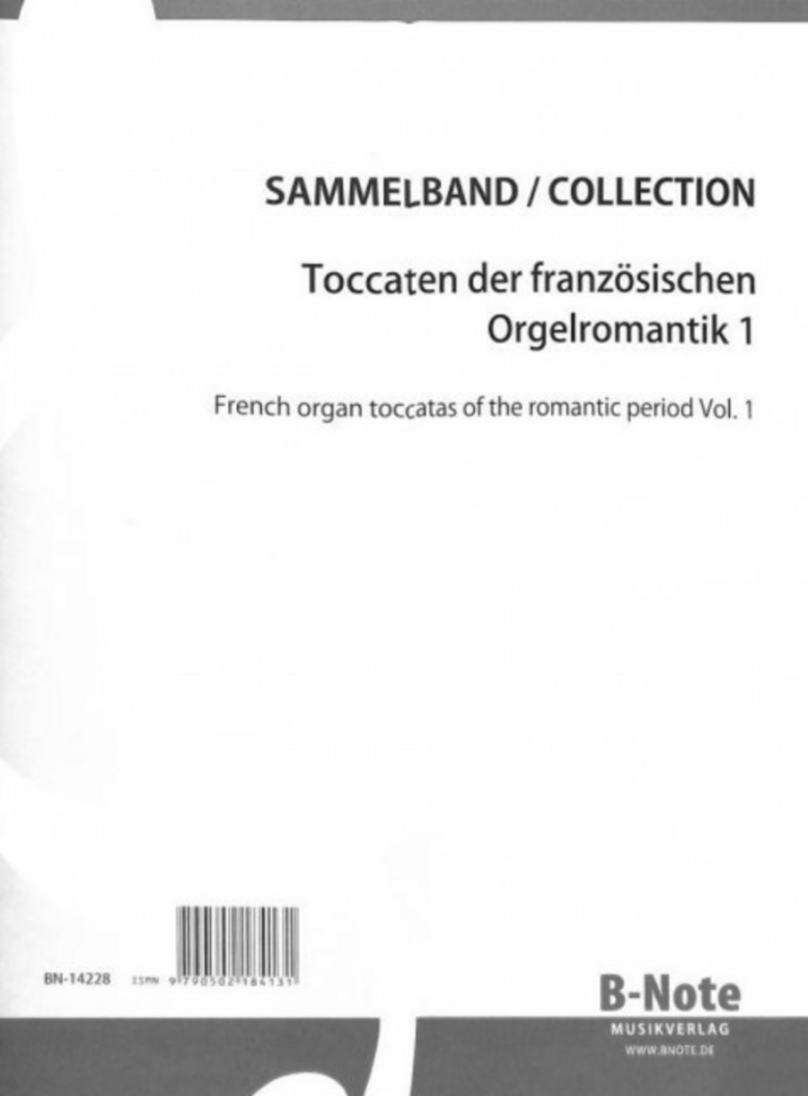 Toccaten der französischen Orgelromantik 1 Organ scores gallery preview page 1