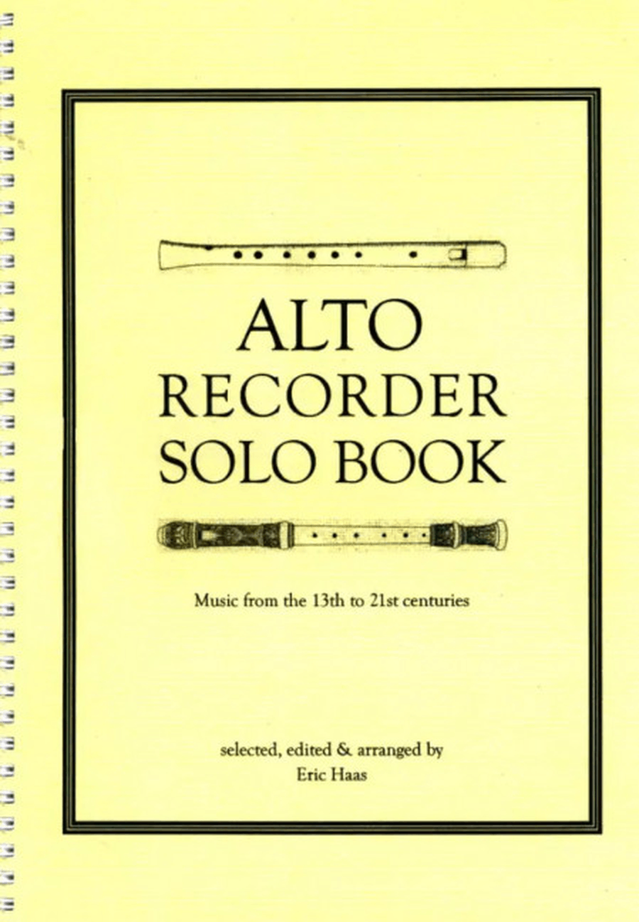Alto Recorder Solo Book Alto Recorder Solo Book Alto Recorder scores gallery preview page 1