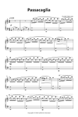 Passacaglia - Piano (very easy left hand)