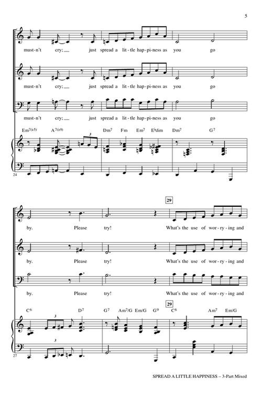 Spread a Little Happiness 3-Part scores gallery preview page 4
