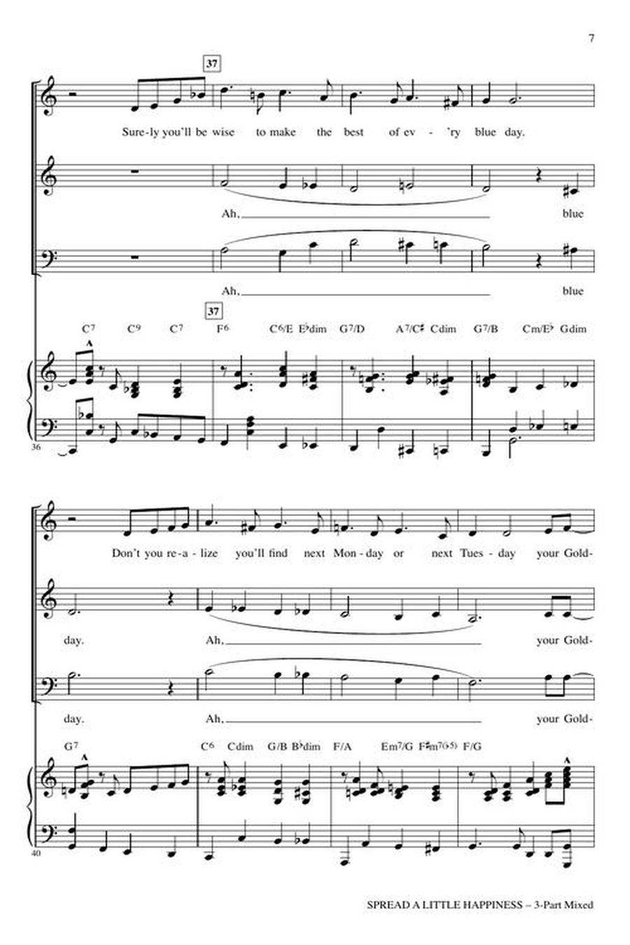 Spread a Little Happiness 3-Part scores gallery preview page 5
