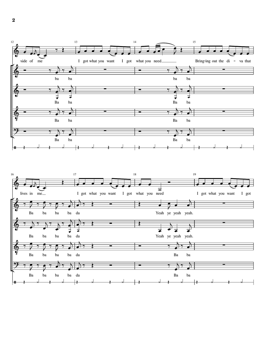 What You Need Divisi scores gallery preview page 2