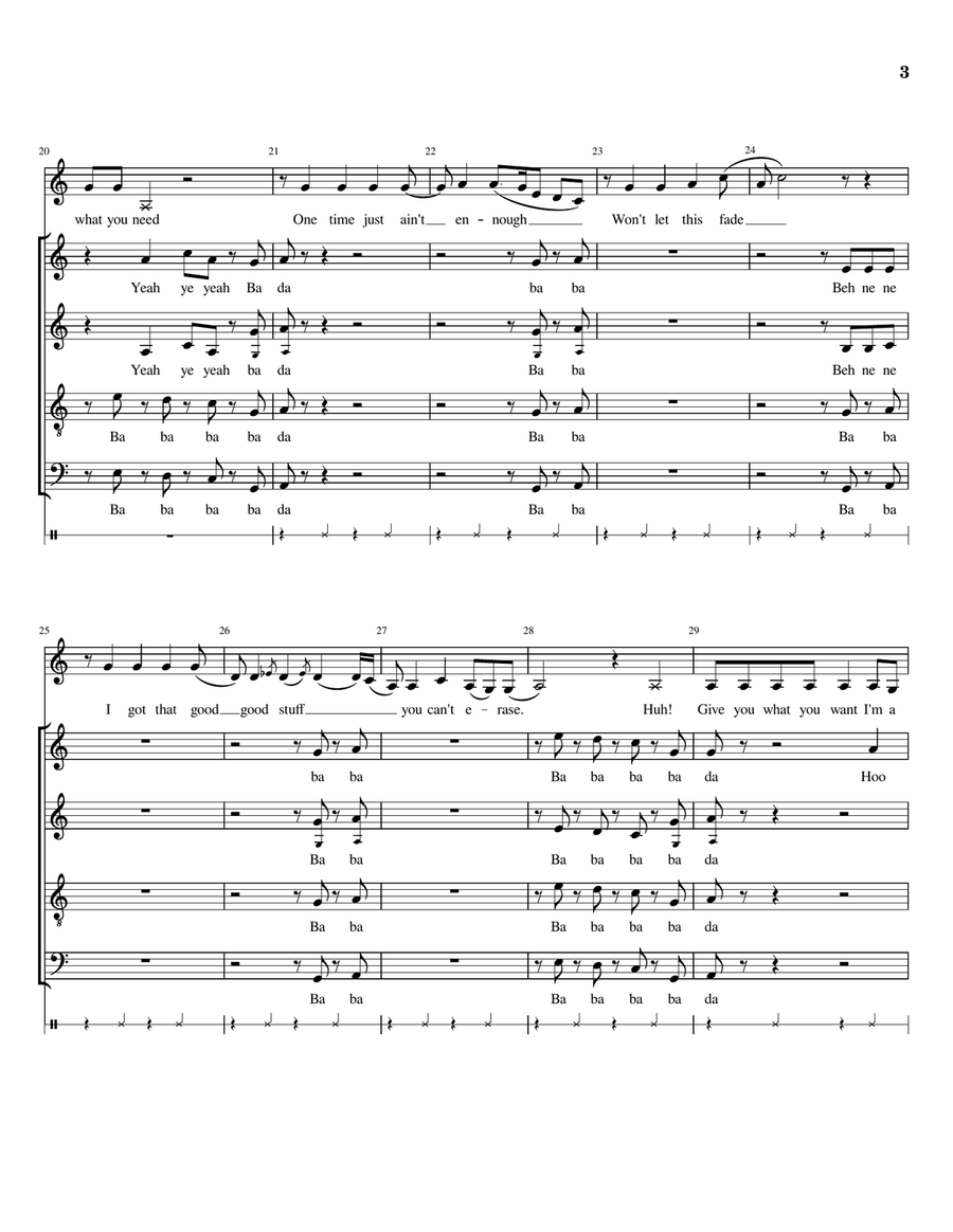 What You Need Divisi scores gallery preview page 3