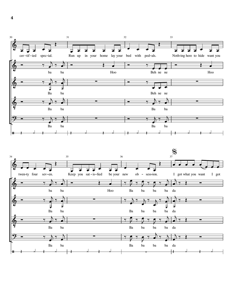 What You Need Divisi scores gallery preview page 4