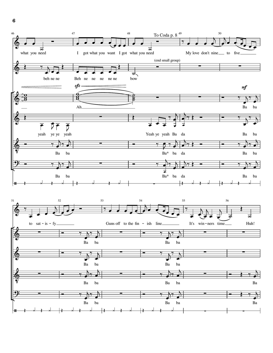 What You Need Divisi scores gallery preview page 6