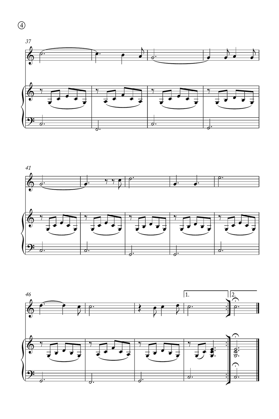 Oh Holy night Violin Solo scores gallery preview page 4