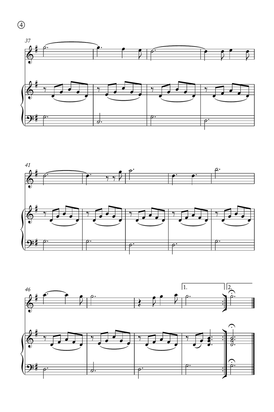 Oh Holy night Alto Recorder scores gallery preview page 4
