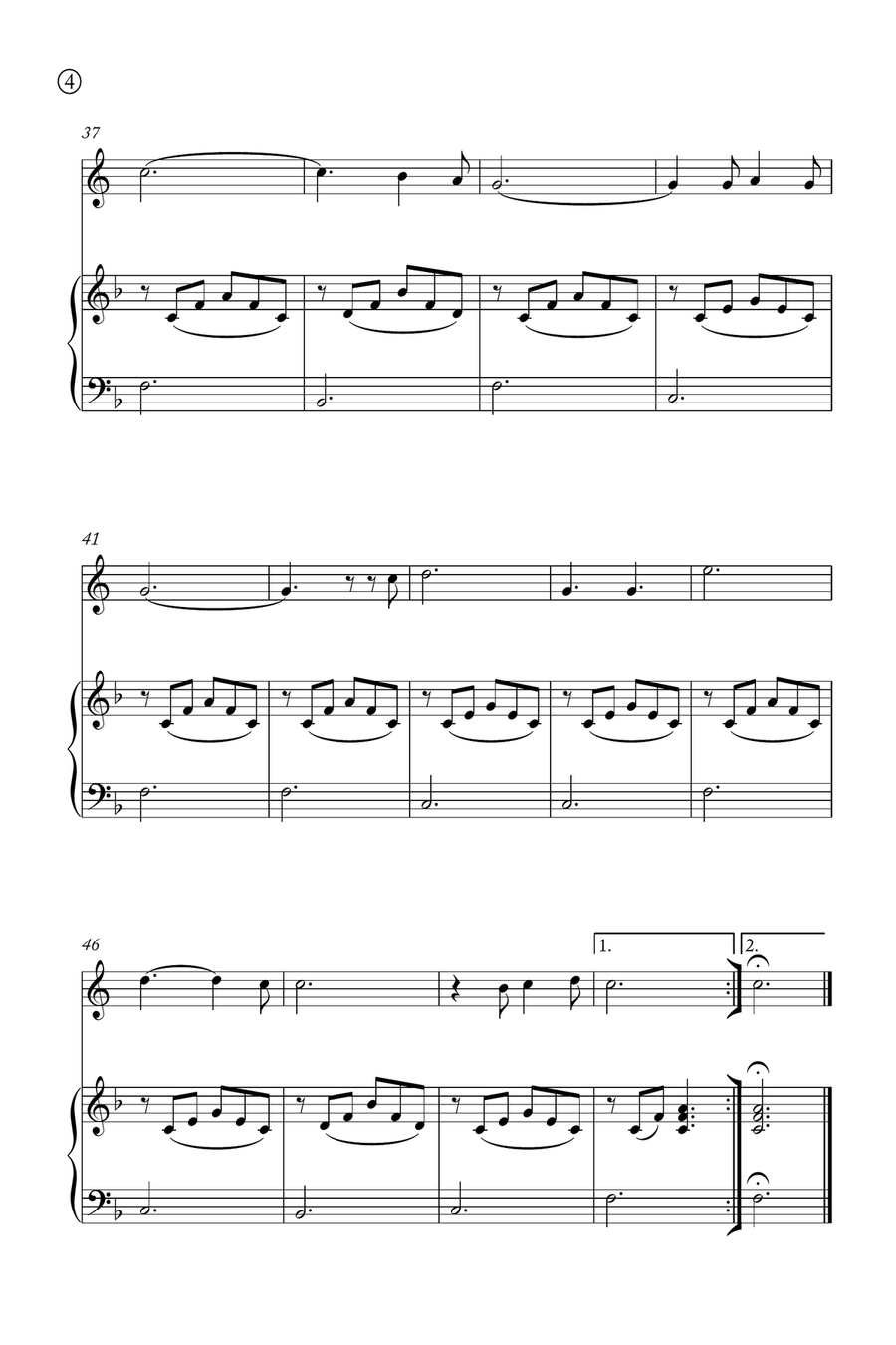 Oh Holy night Horn scores gallery preview page 4