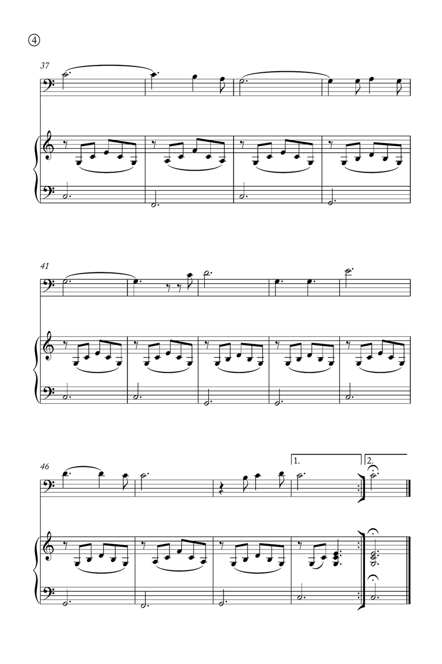 Oh Holy night Piano scores gallery preview page 4