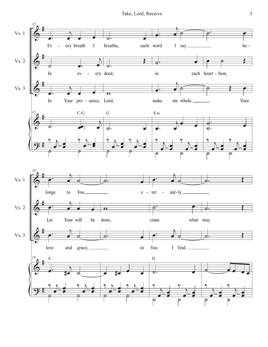 Take, Lord, Receive (2-part choir - (TB) TB scores gallery preview page 3
