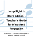 Jump Right In (Third Edition) - Teacher's Guide for Winds and Percussion