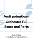 Fecit potentiam-Orchestra Full Score and Parts