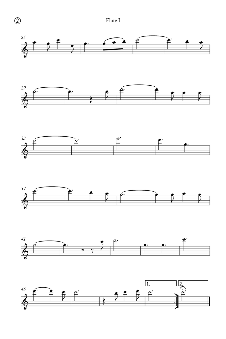 Oh Holy night Flute Duet scores gallery preview page 5