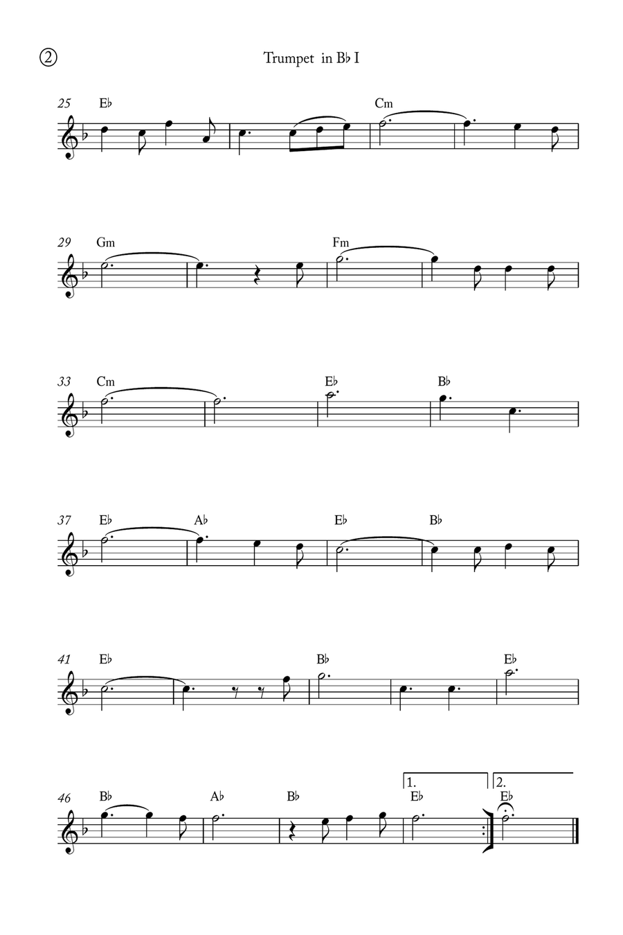Oh Holy night Trumpet Duet scores gallery preview page 5