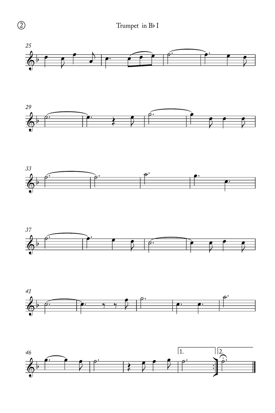 Oh Holy night Trumpet Duet scores gallery preview page 5