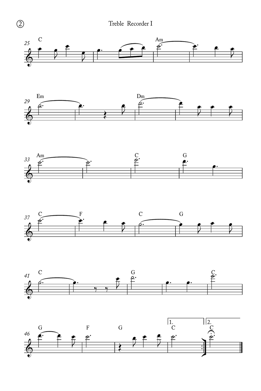 Oh Holy night Woodwind Duet scores gallery preview page 5