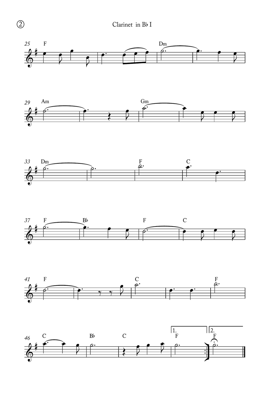 Oh Holy night Clarinet Duet scores gallery preview page 5