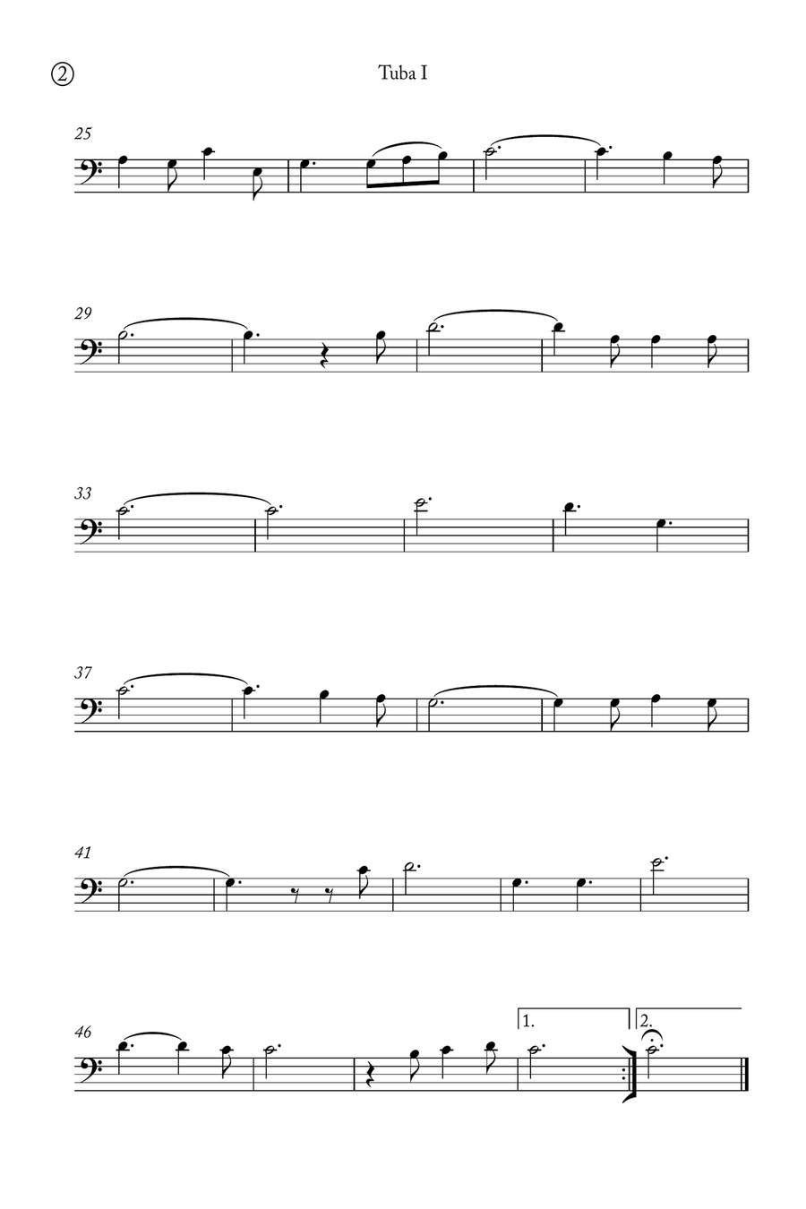 Oh Holy night Brass Duet scores gallery preview page 5