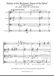 Echoes of the Mountain, Dance of the Spirit - for String Quartet