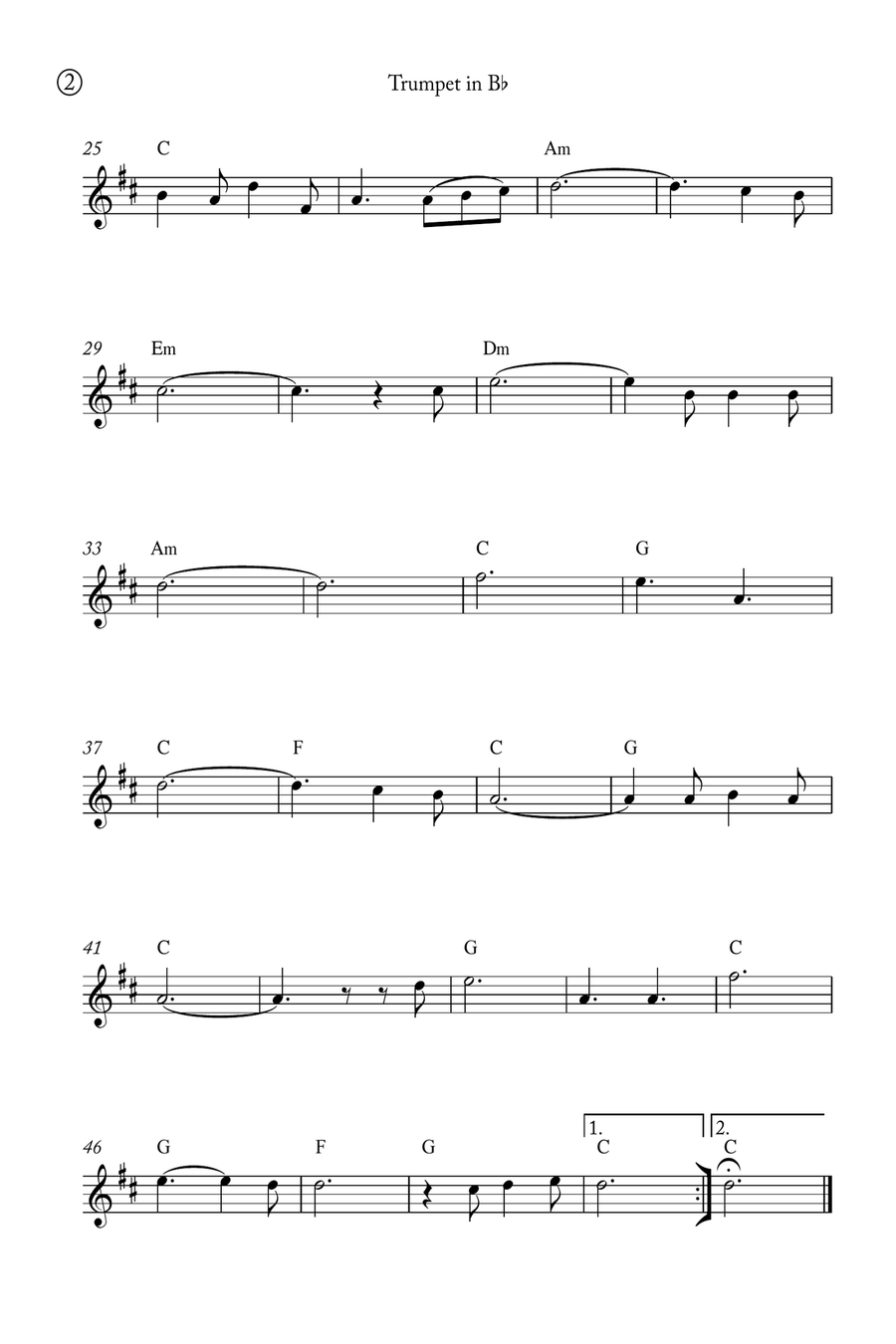Oh Holy night Brass Duet scores gallery preview page 5