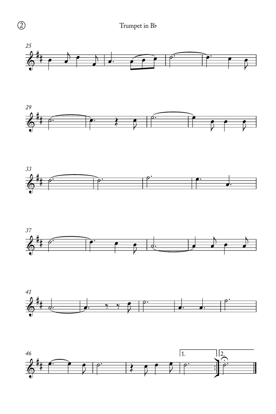 Oh Holy night Brass Duet scores gallery preview page 5
