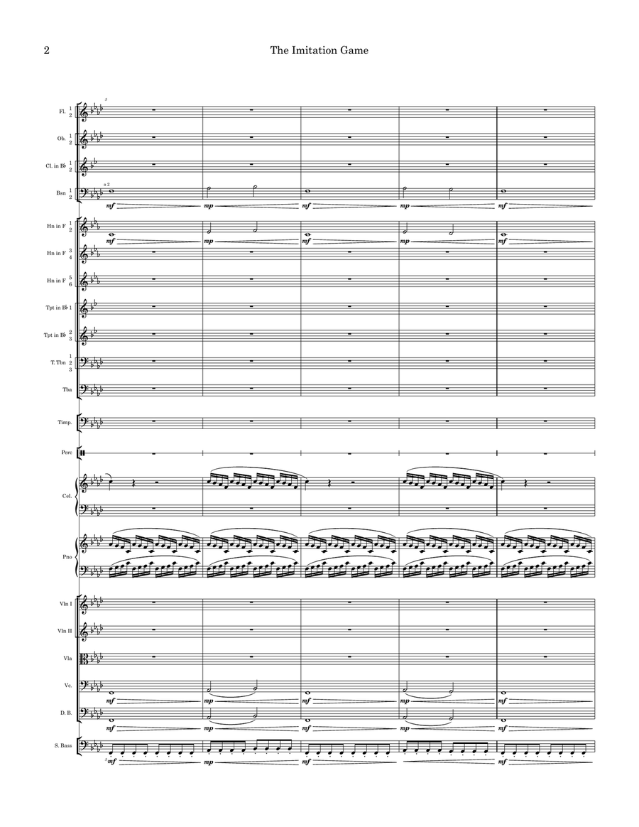 The Imitation Game The Imitation Game Full Orchestra scores gallery preview page 2
