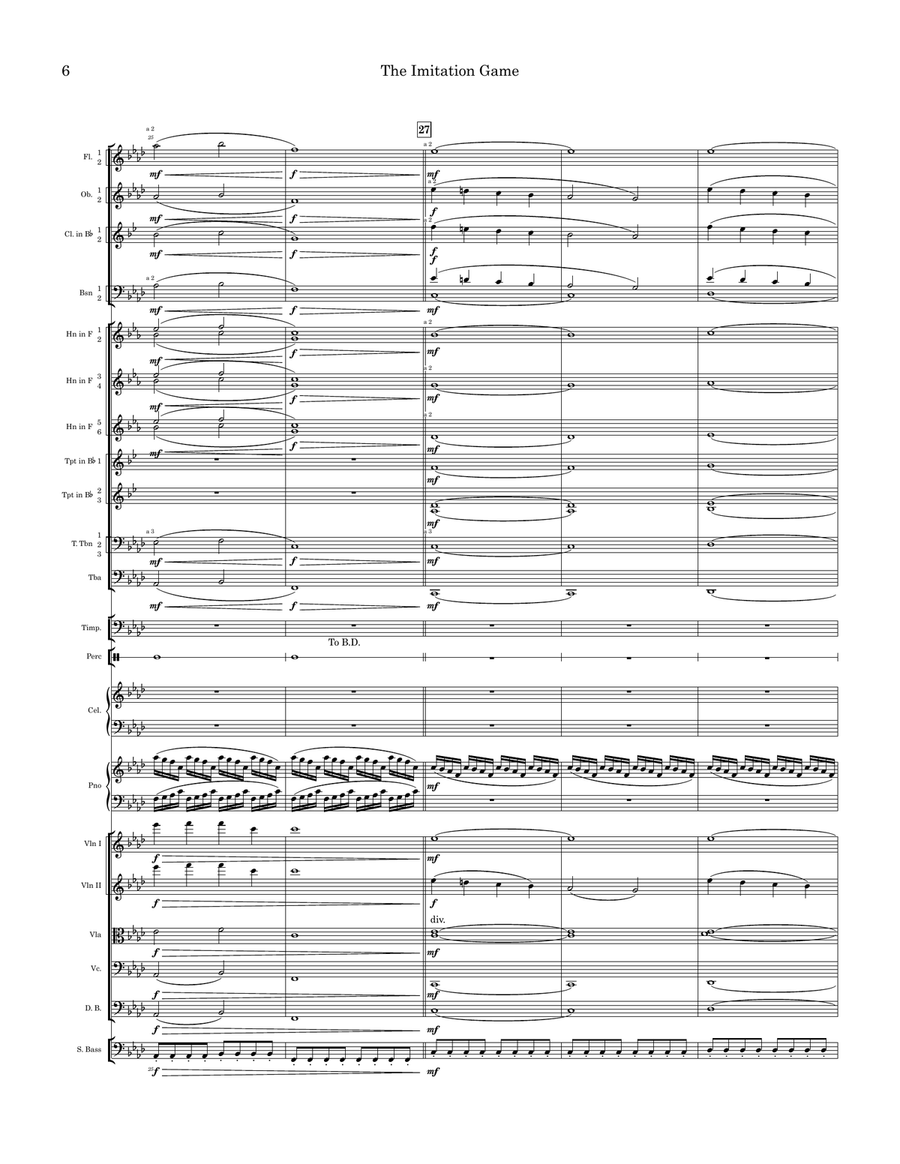 The Imitation Game The Imitation Game Full Orchestra scores gallery preview page 6