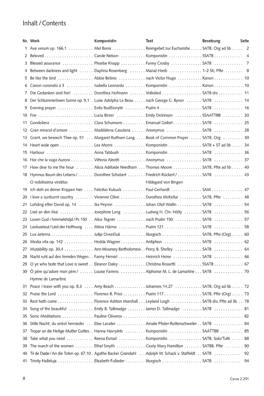 Choral Music Composed by Women Divisi scores gallery preview page 3