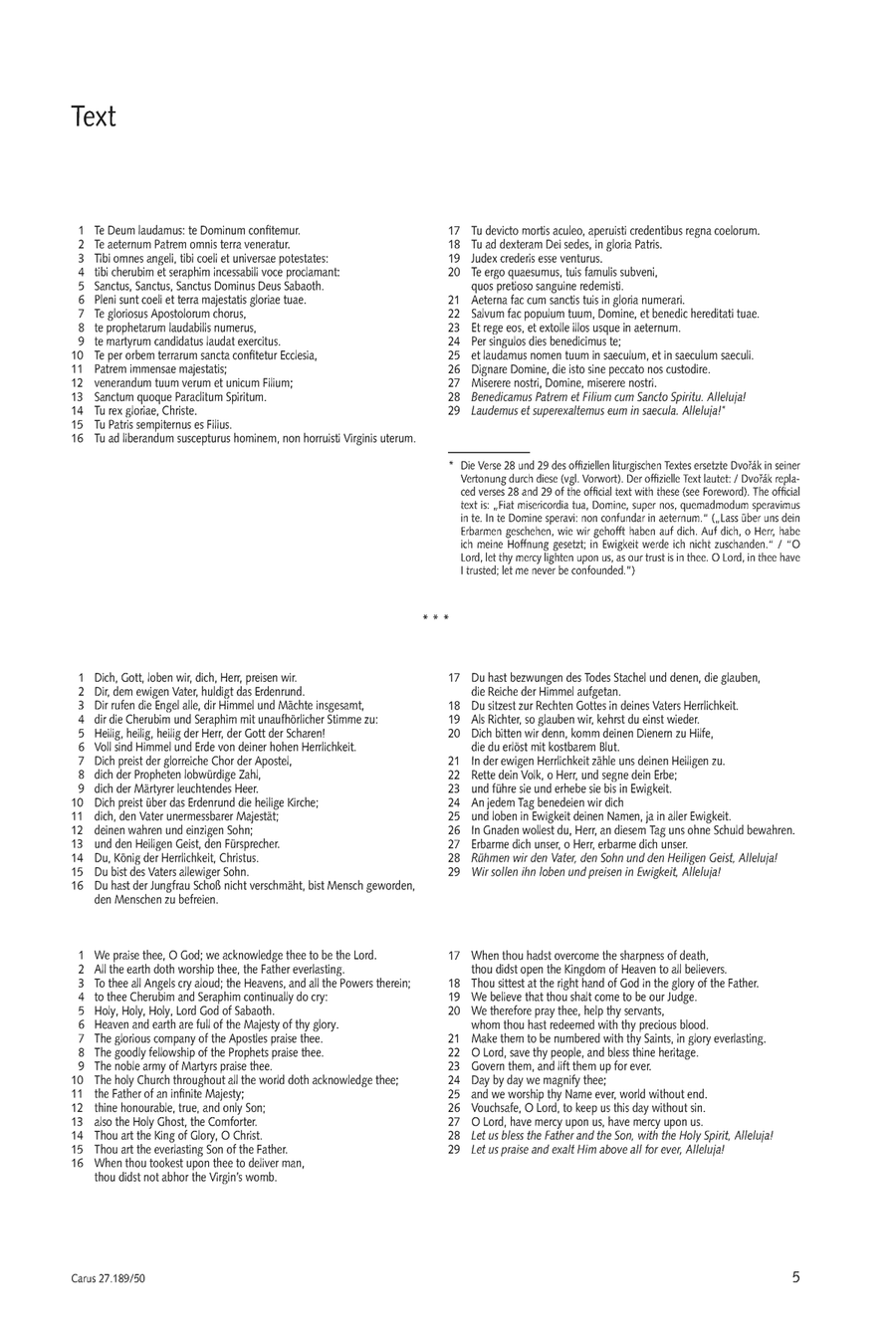 Te Deum Te Deum 4-Part scores gallery preview page 6