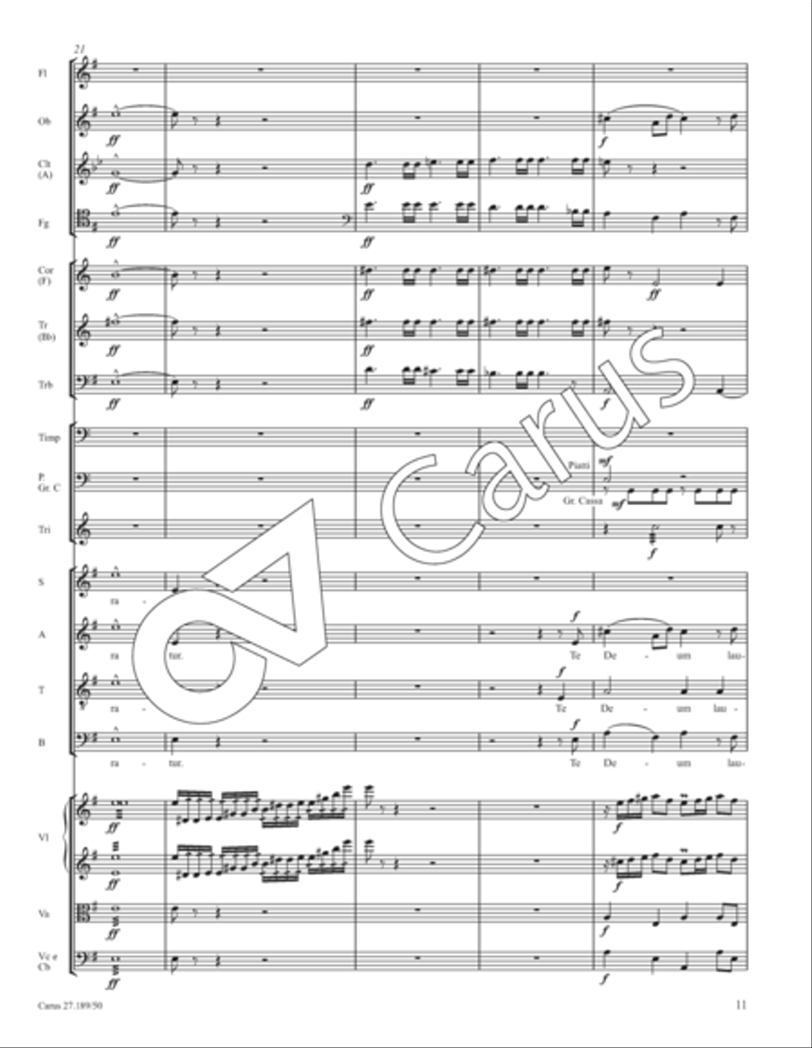 Te Deum Te Deum 4-Part scores gallery preview page 12