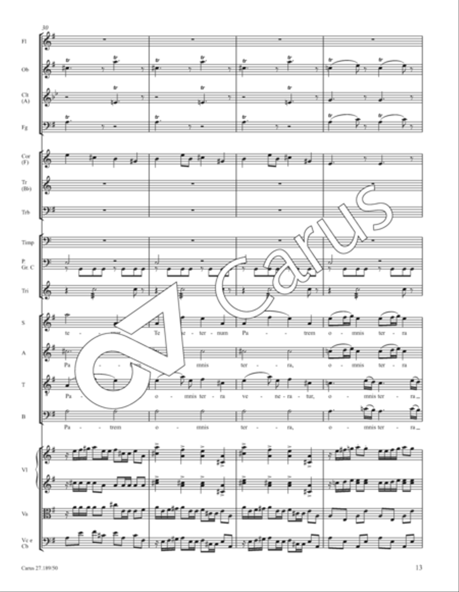Te Deum Te Deum 4-Part scores gallery preview page 14