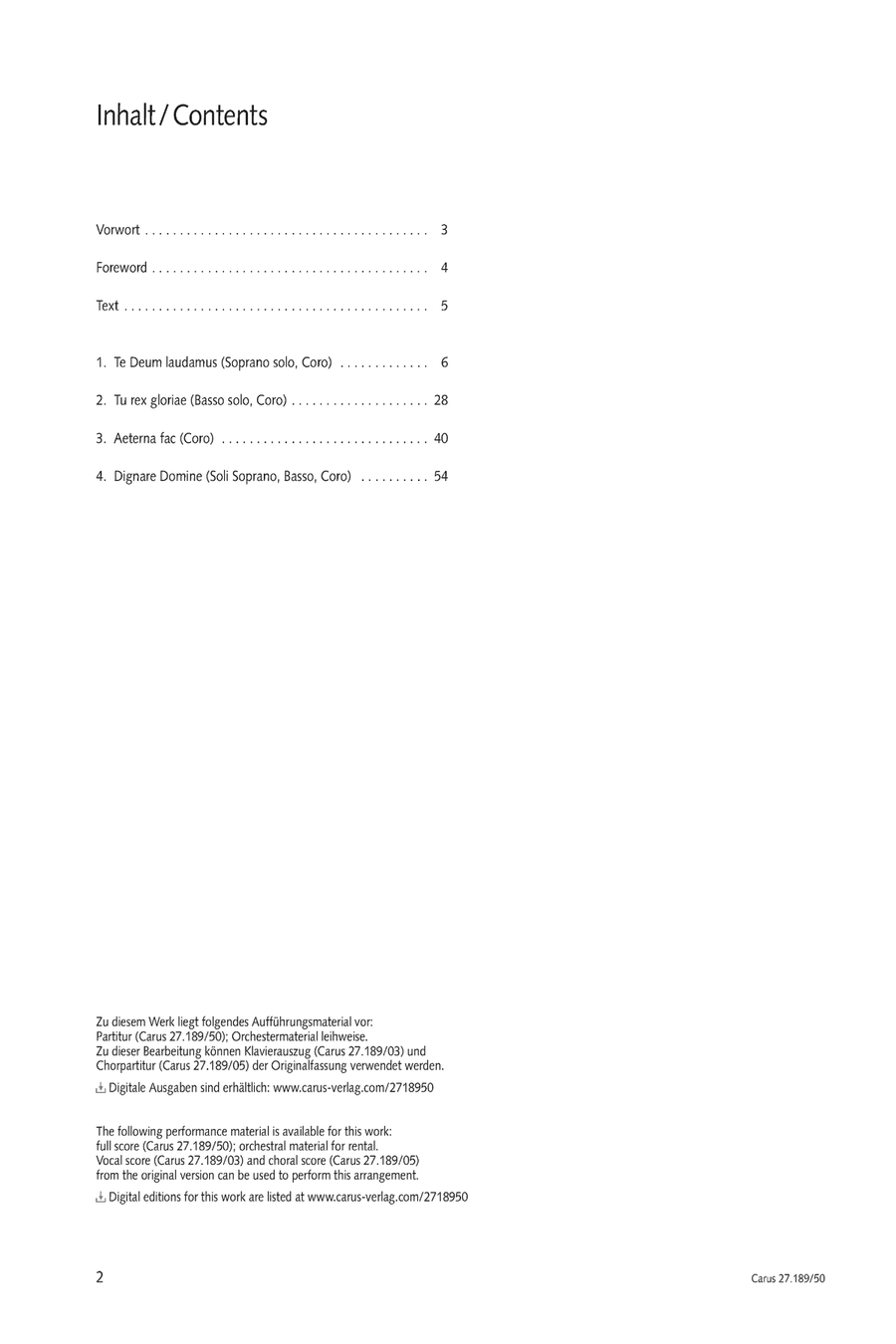 Te Deum Te Deum 4-Part scores gallery preview page 3