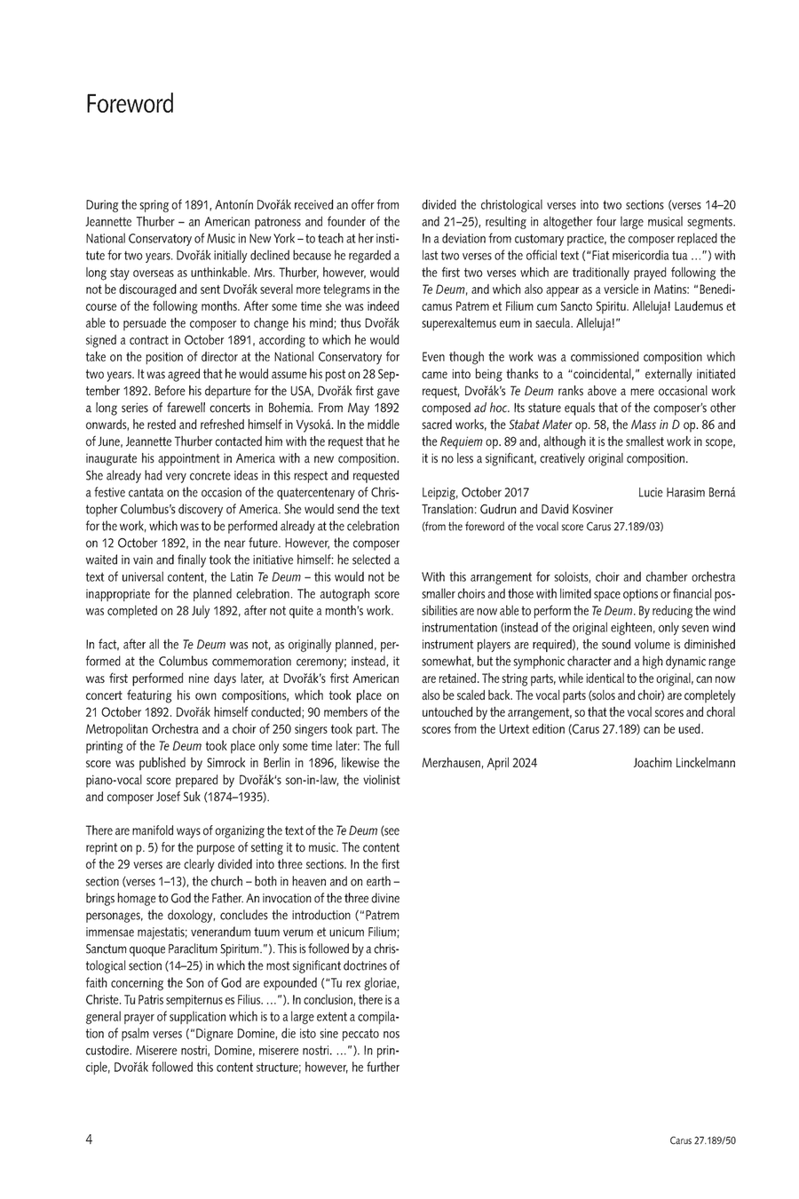 Te Deum Te Deum 4-Part scores gallery preview page 5