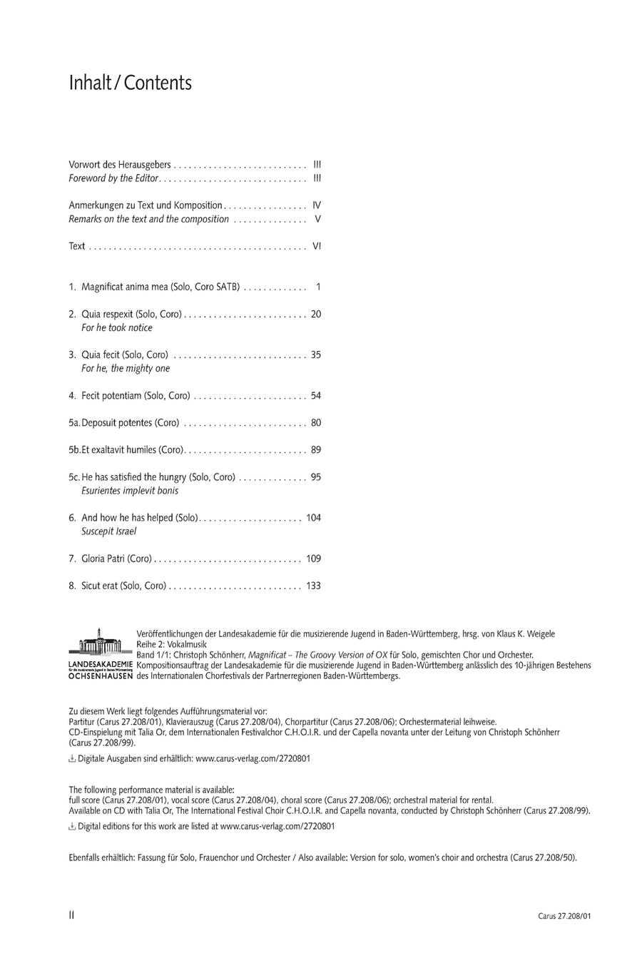 Magnificat Magnificat 4-Part scores gallery preview page 3