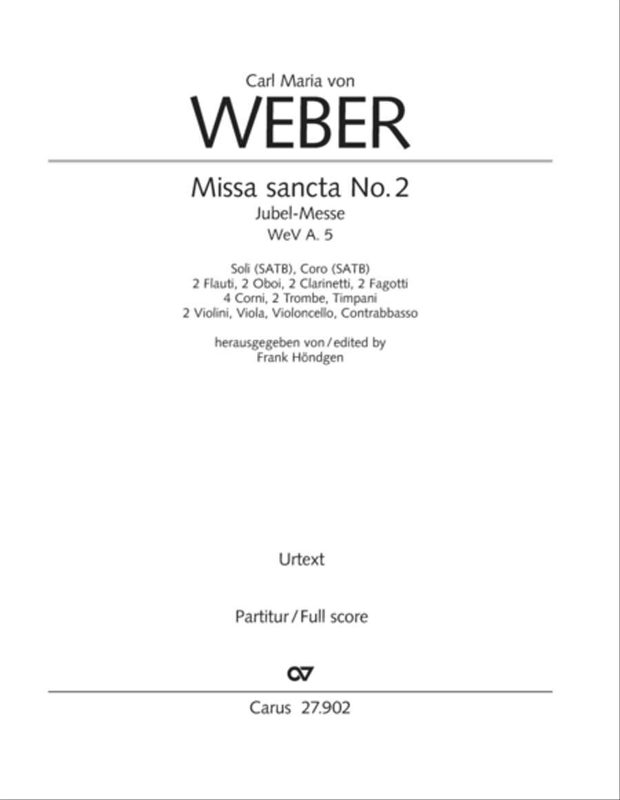 Missa sancta No. 2 Missa sancta No. 2 4-Part scores gallery preview page 2