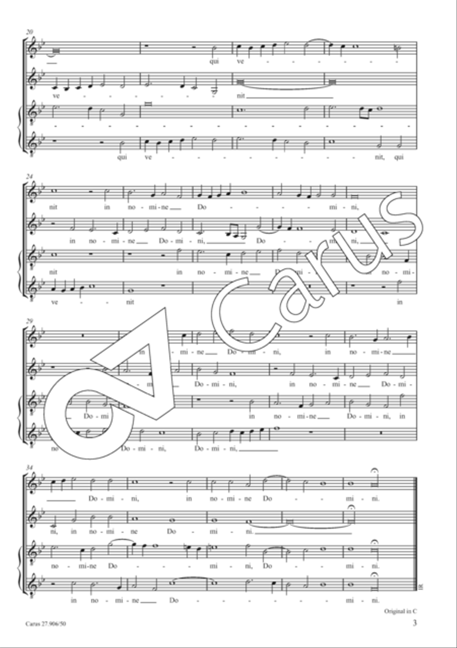 Benedictus Benedictus Score scores gallery preview page 4