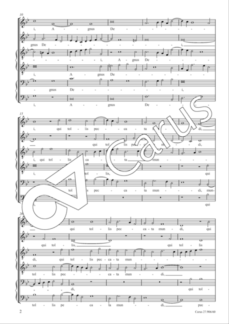 Agnus Dei I Agnus Dei I Choir scores gallery preview page 3