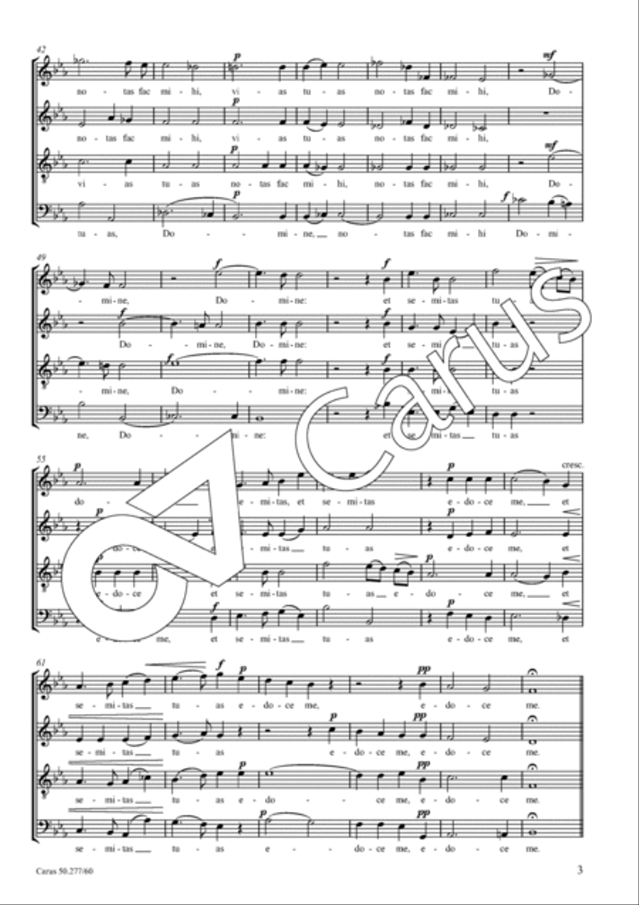 Offertorium in E flat major JWV 74 4-Part scores gallery preview page 4