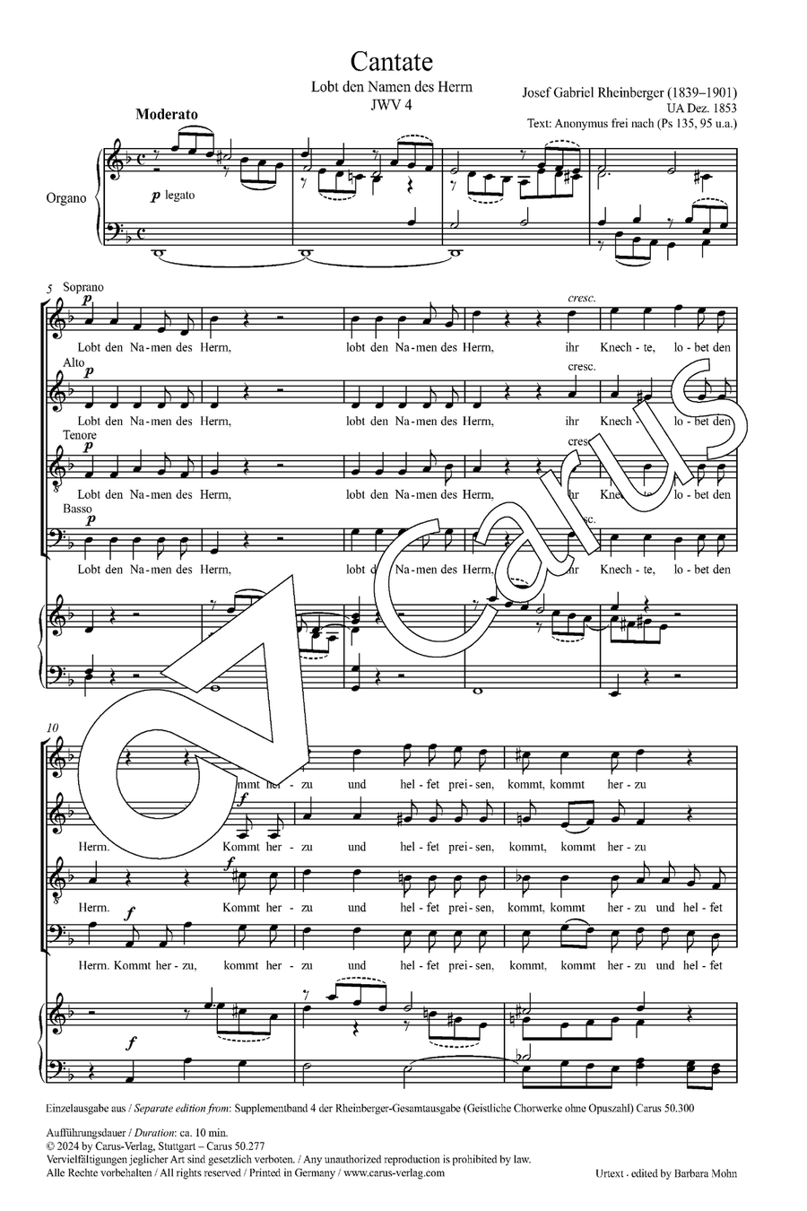 Cantate Cantate 4-Part scores gallery preview page 2