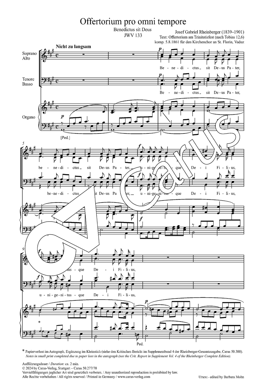 Offertorium pro omni tempore 4-Part scores gallery preview page 3