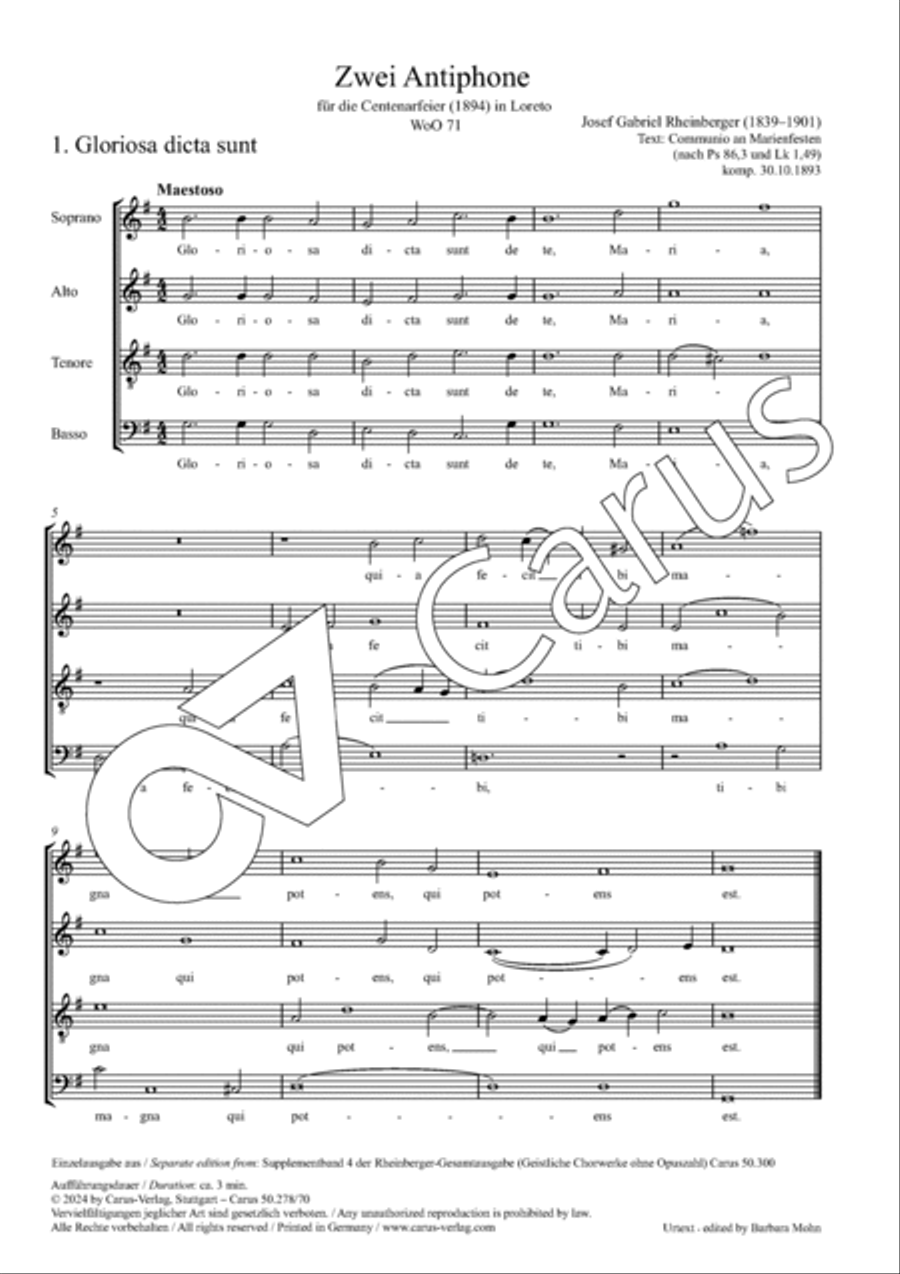 Two antiphons Two antiphons 4-Part scores gallery preview page 2