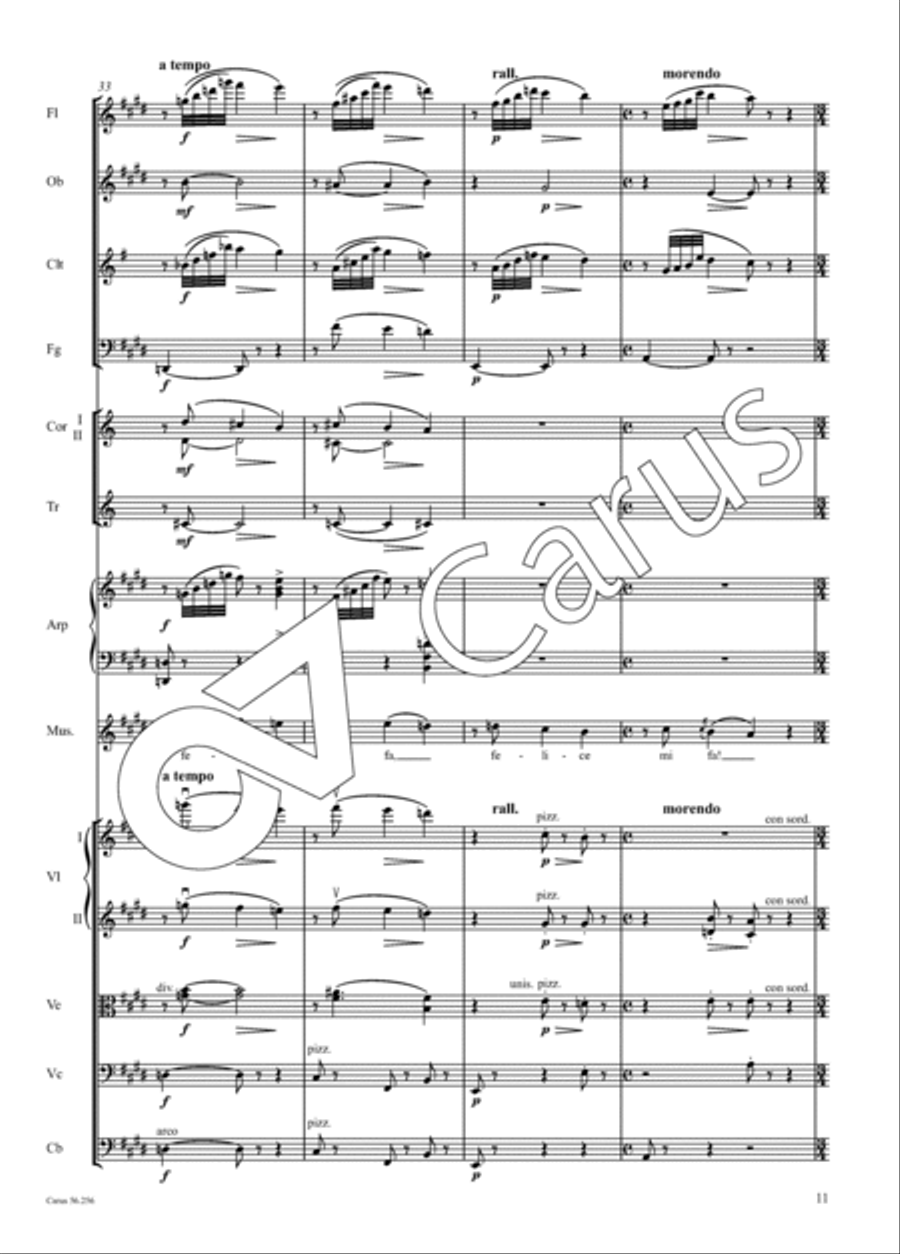 Quando me'n vo' Orchestra scores gallery preview page 12