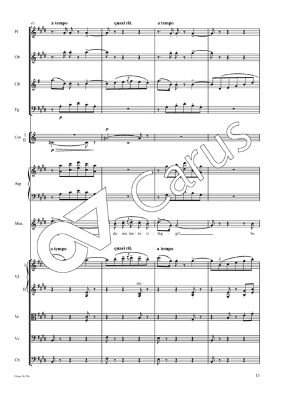 Quando me'n vo' Orchestra scores gallery preview page 14