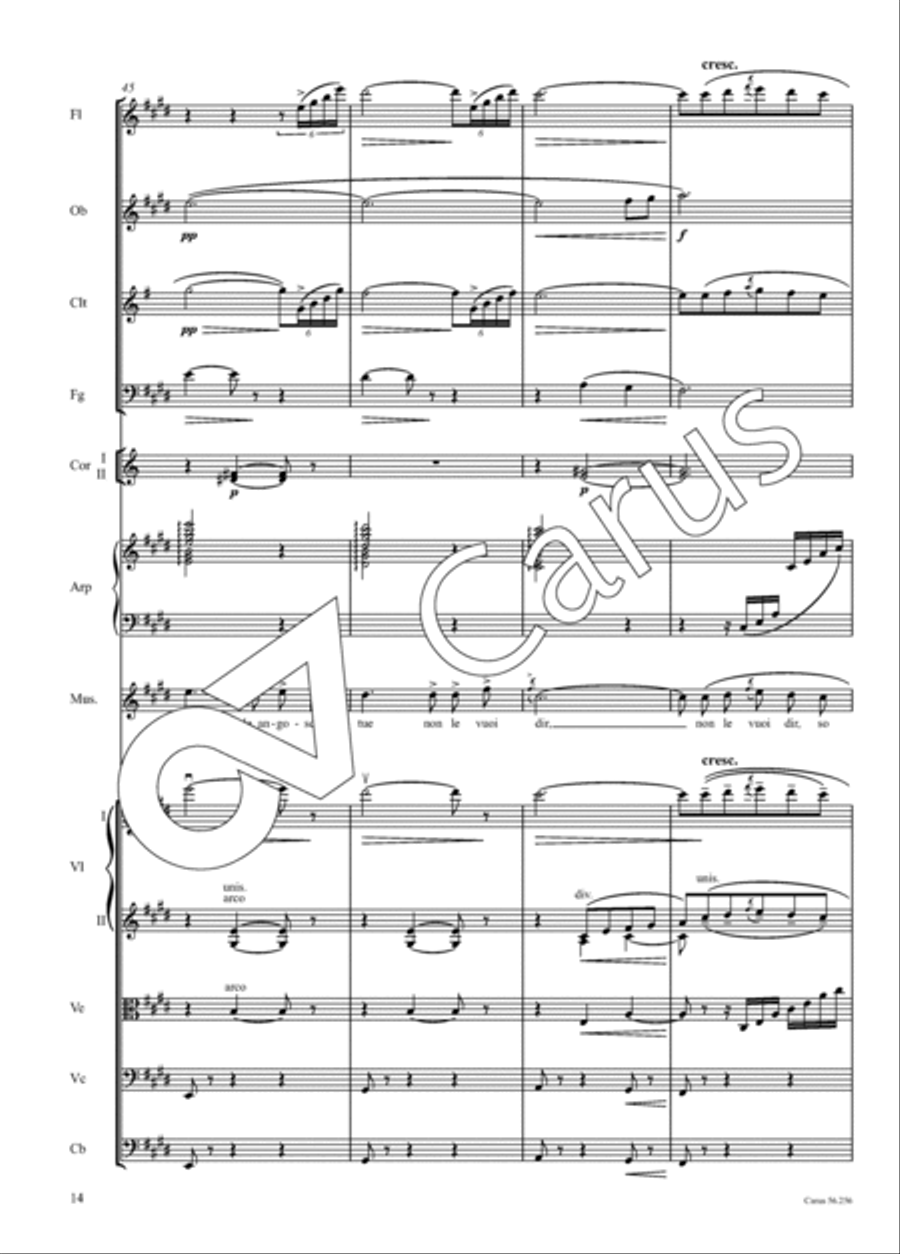 Quando me'n vo' Orchestra scores gallery preview page 15