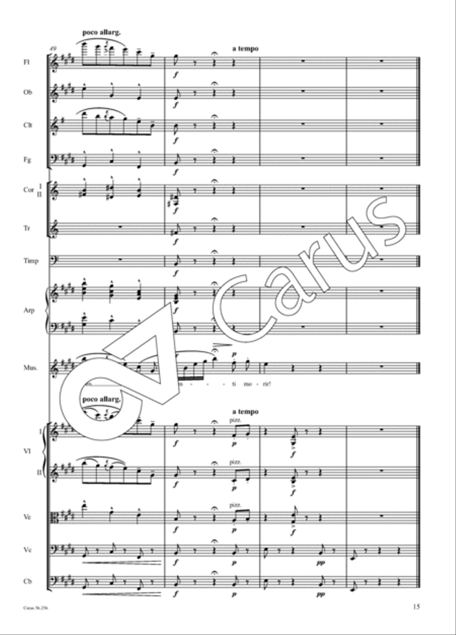 Quando me'n vo' Orchestra scores gallery preview page 16