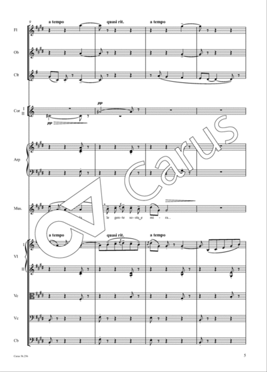 Quando me'n vo' Orchestra scores gallery preview page 6