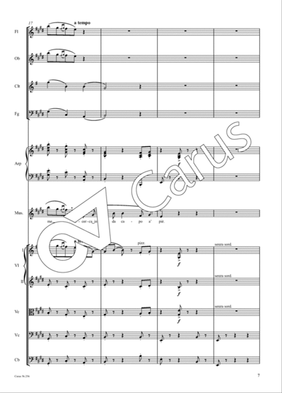 Quando me'n vo' Orchestra scores gallery preview page 8