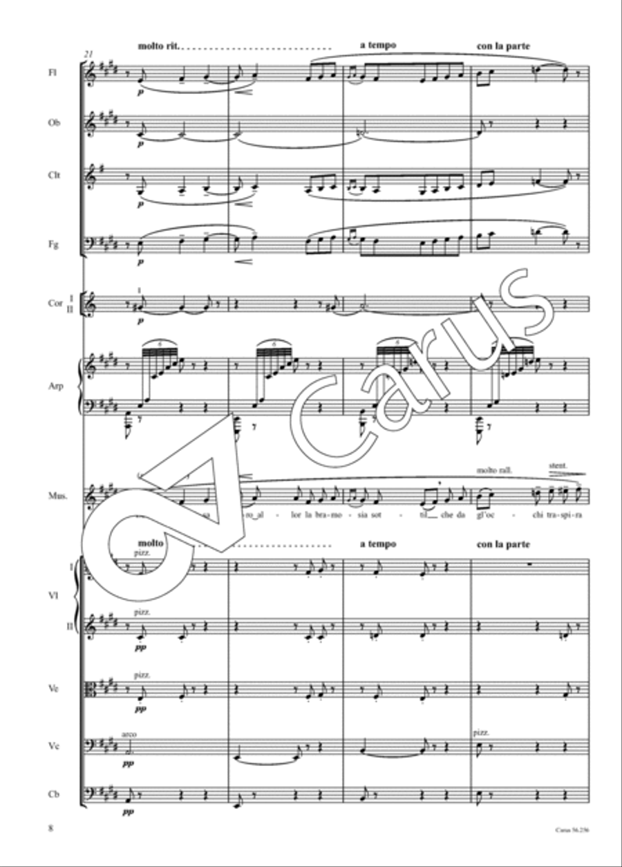 Quando me'n vo' Orchestra scores gallery preview page 9